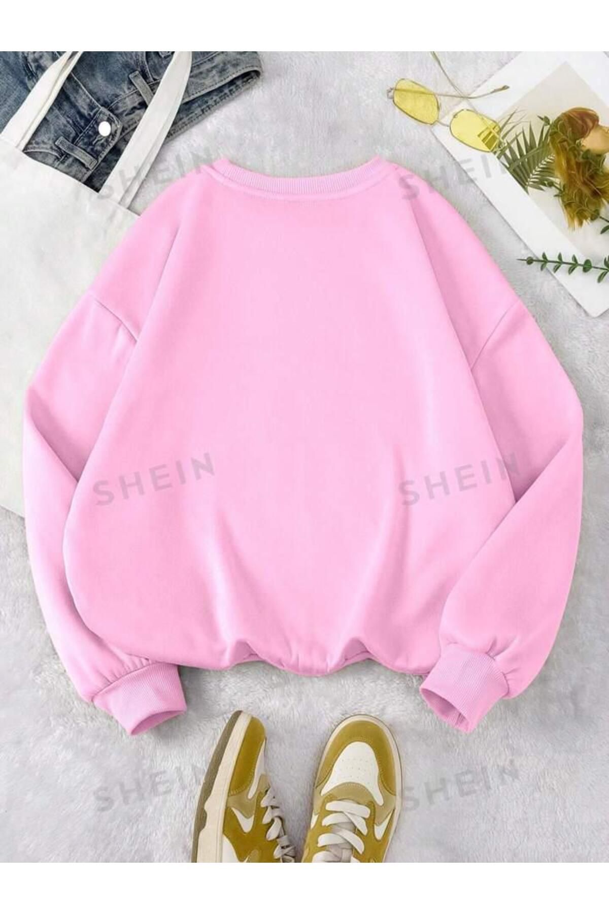 DAMALI SMİLE Baskılı Bisiklet Yaka OVERSIZE Sweatshirt
