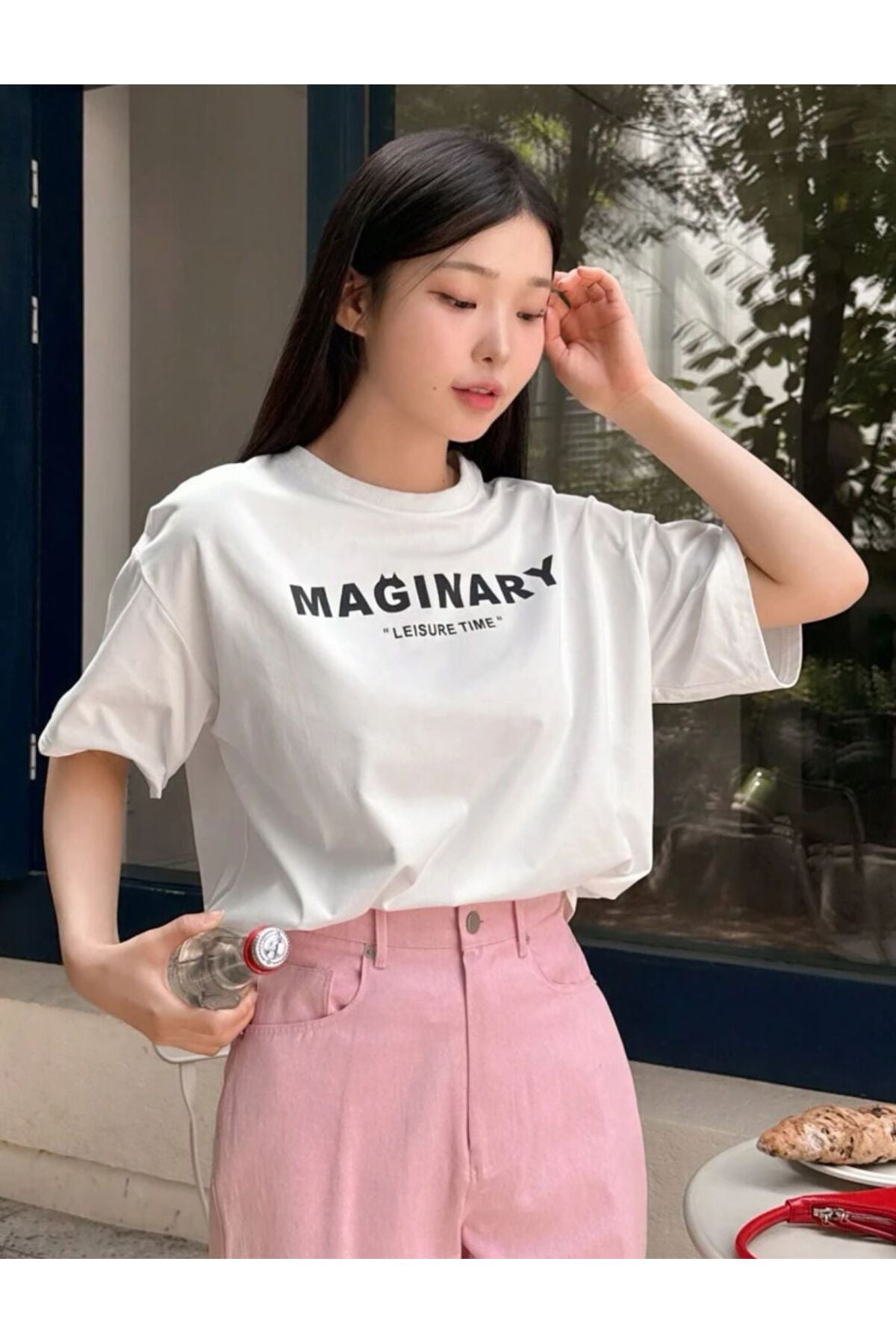 MAGINARY Baskılı Pamuklu Kısa Kol (Oversize) Tshirt