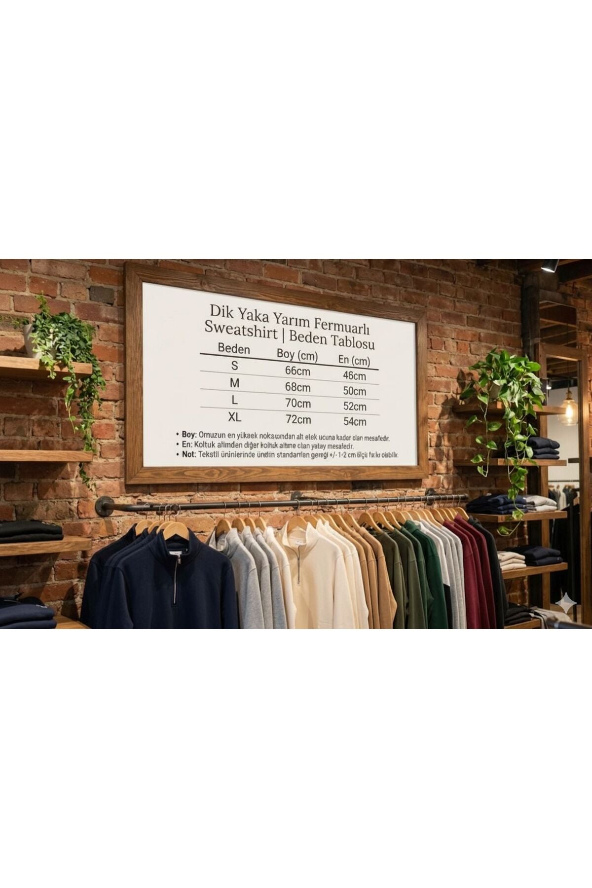 Stand-collar half-zip sweatshirt, plain unprinted three-thread fabric.
