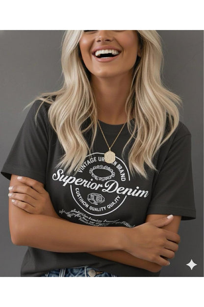 Superior Denim Baskılı T-SHİRT