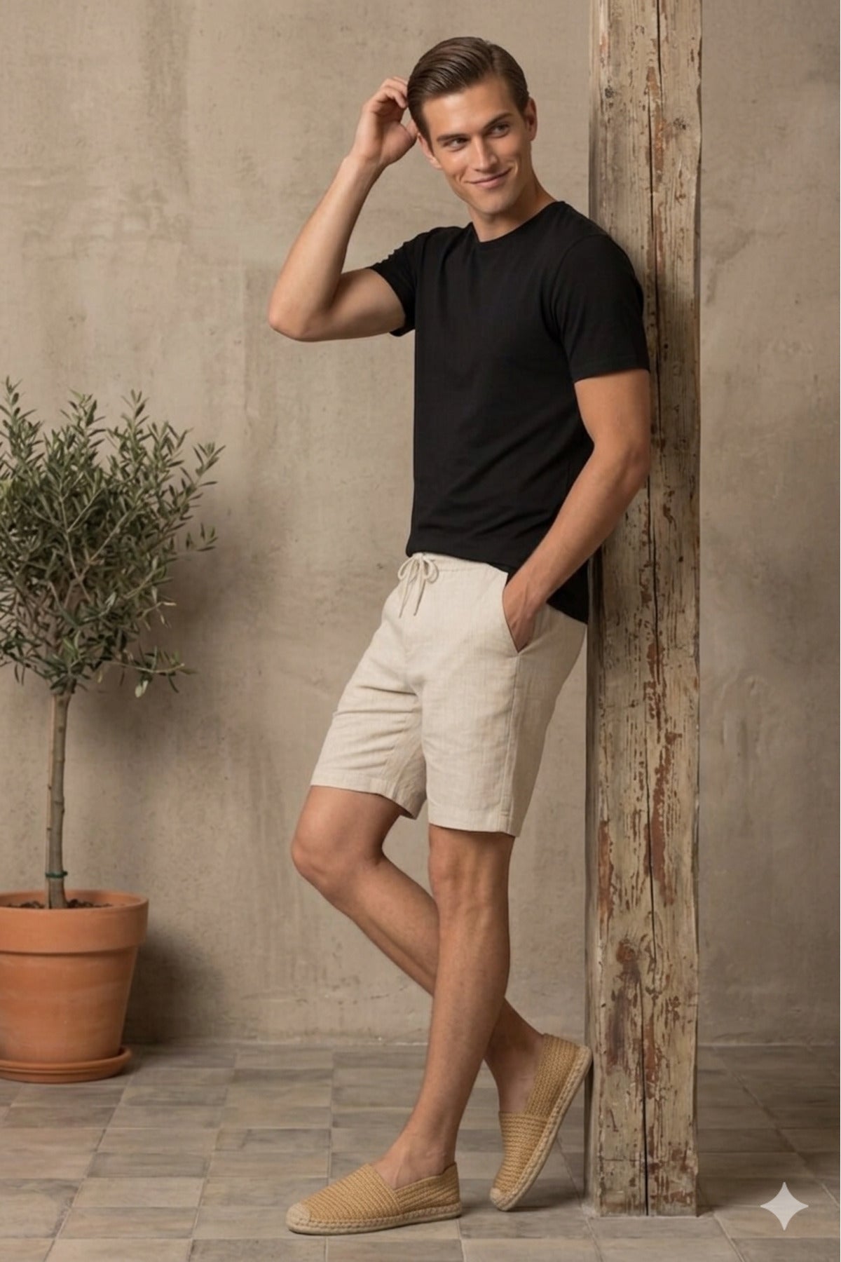 Erkek Slim Fit Dar Kesim Bisiklet Yaka %100 Pamuk Kısa Kollu Tişört (PENYE)
