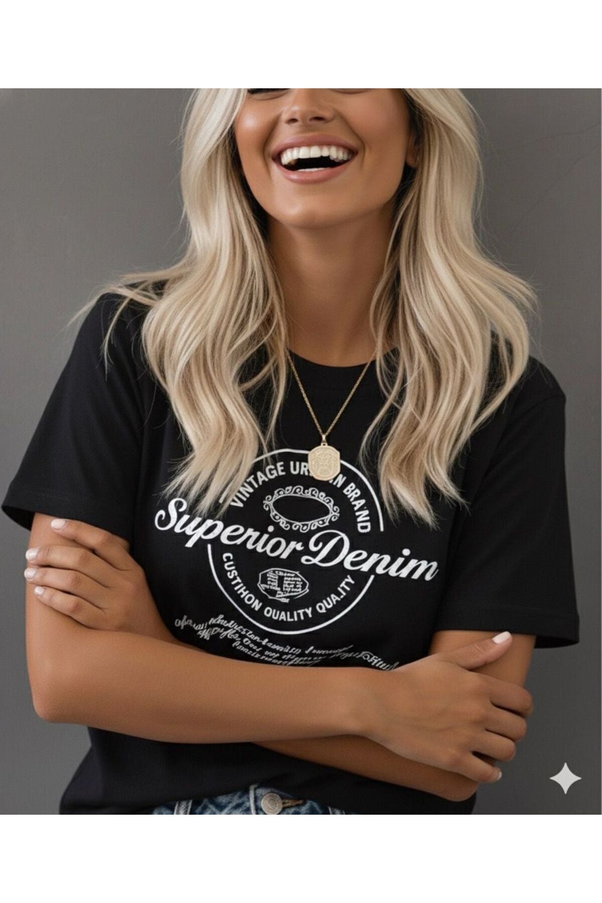Superior Denim Baskılı T-SHİRT