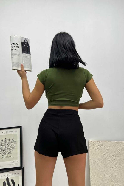 Crop T-shirt Compact Penye