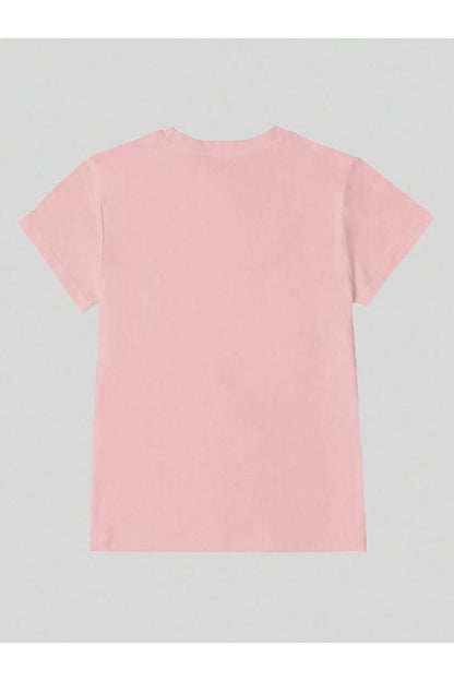 it's Okay To Çiçekler Kısa Kollu Pamuklu Tshirt
