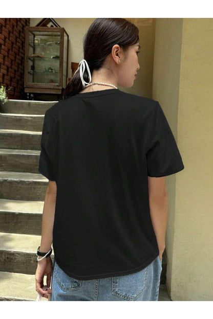 NAZAR BONCUĞU ve GÖZ Baskılı Pamuklu Kısa Kol (Oversize) Tshirt