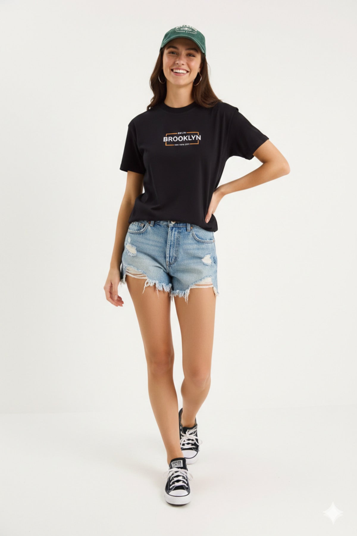 BKLYN Brooklyn Baskılı Regular Kalıp Kadın Yeni Sezon T-Shirt