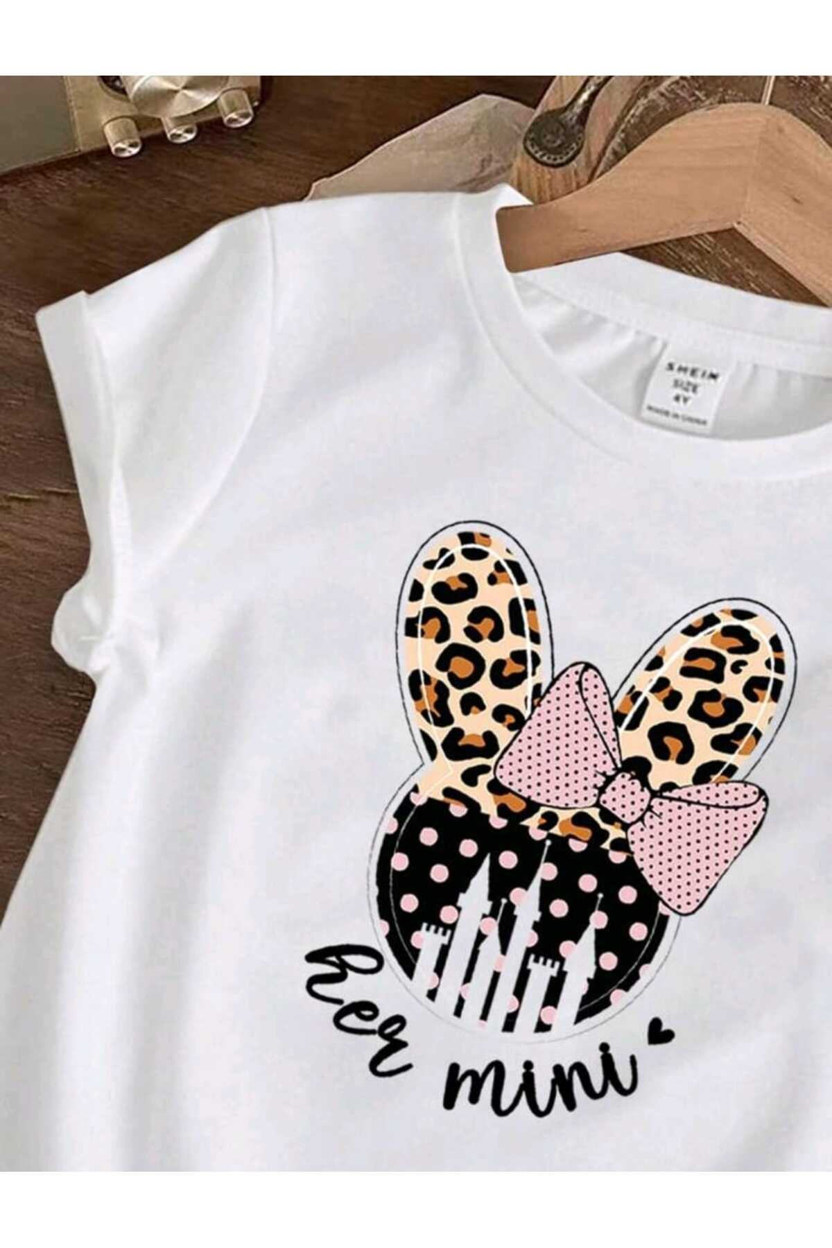 Her Mini Çocuk Baskılı Bisiklet Yaka Pamuklu T-shirt