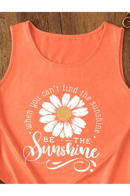BE THE SUNSHİNE Kadın Pamuklu Kolsuz (Omuzu Açık) Yazlık T-shirt