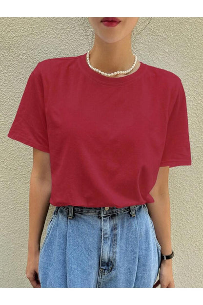 Rahat Kesim  Pamuklu Kısa Kol (Oversize) Tshirt