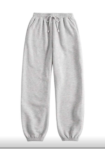 Soft Eşofman Altı Paçası Lastikli Şardonlu Unisex