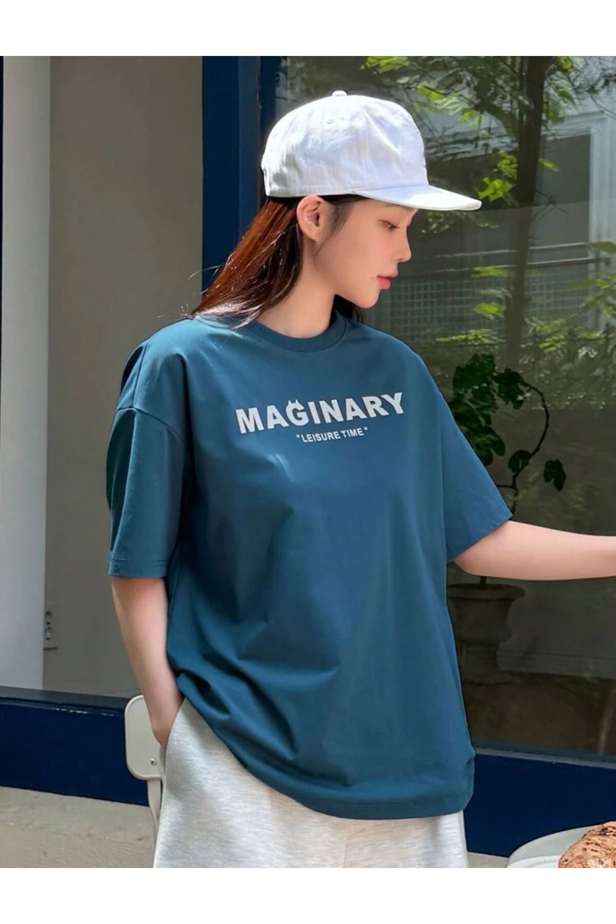 MAGINARY Baskılı Pamuklu Kısa Kol (Oversize) Tshirt