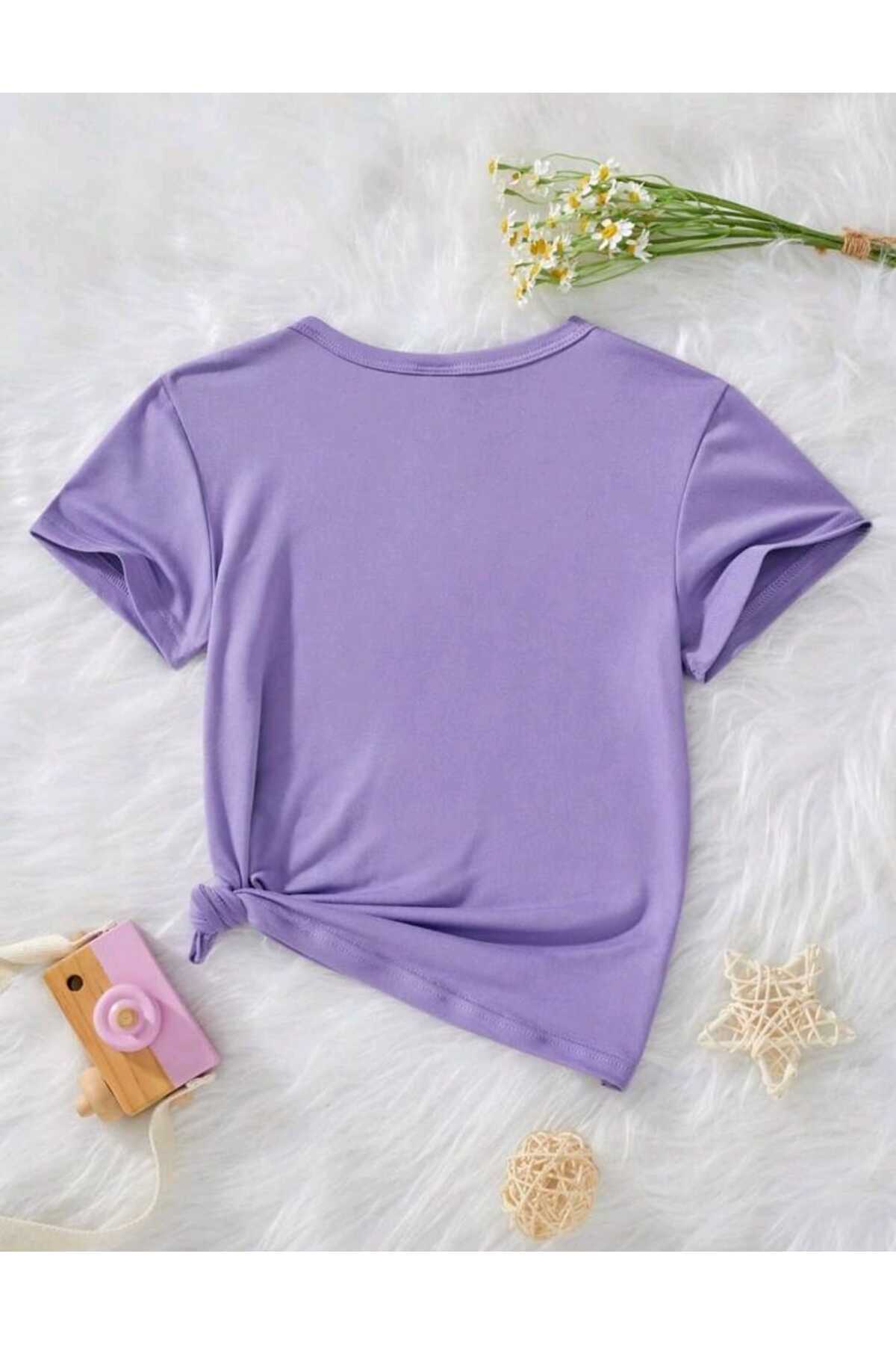 Çocuk CAPY BARA Baskılı Bisiklet Yaka Pamuklu T-shirt