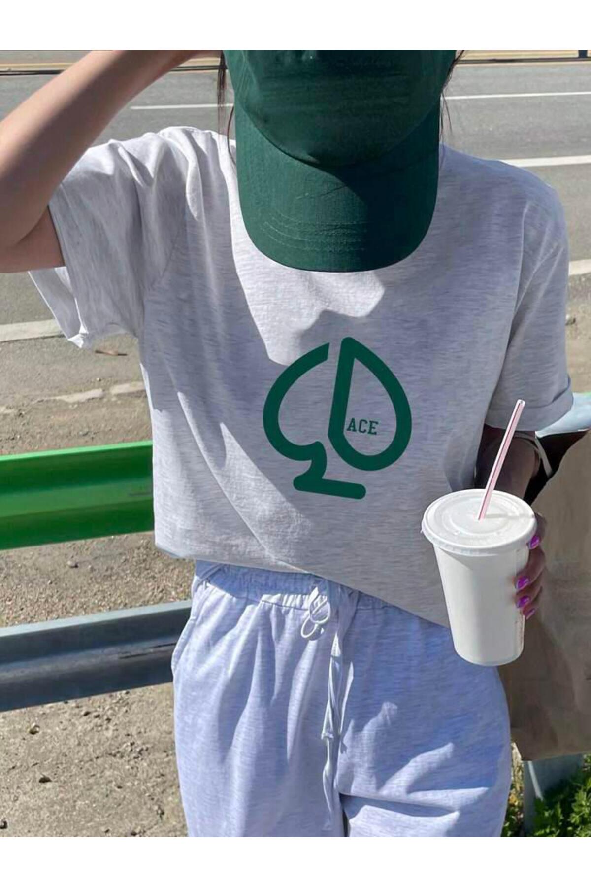 ACE Baskılı Oversize TSHİRT