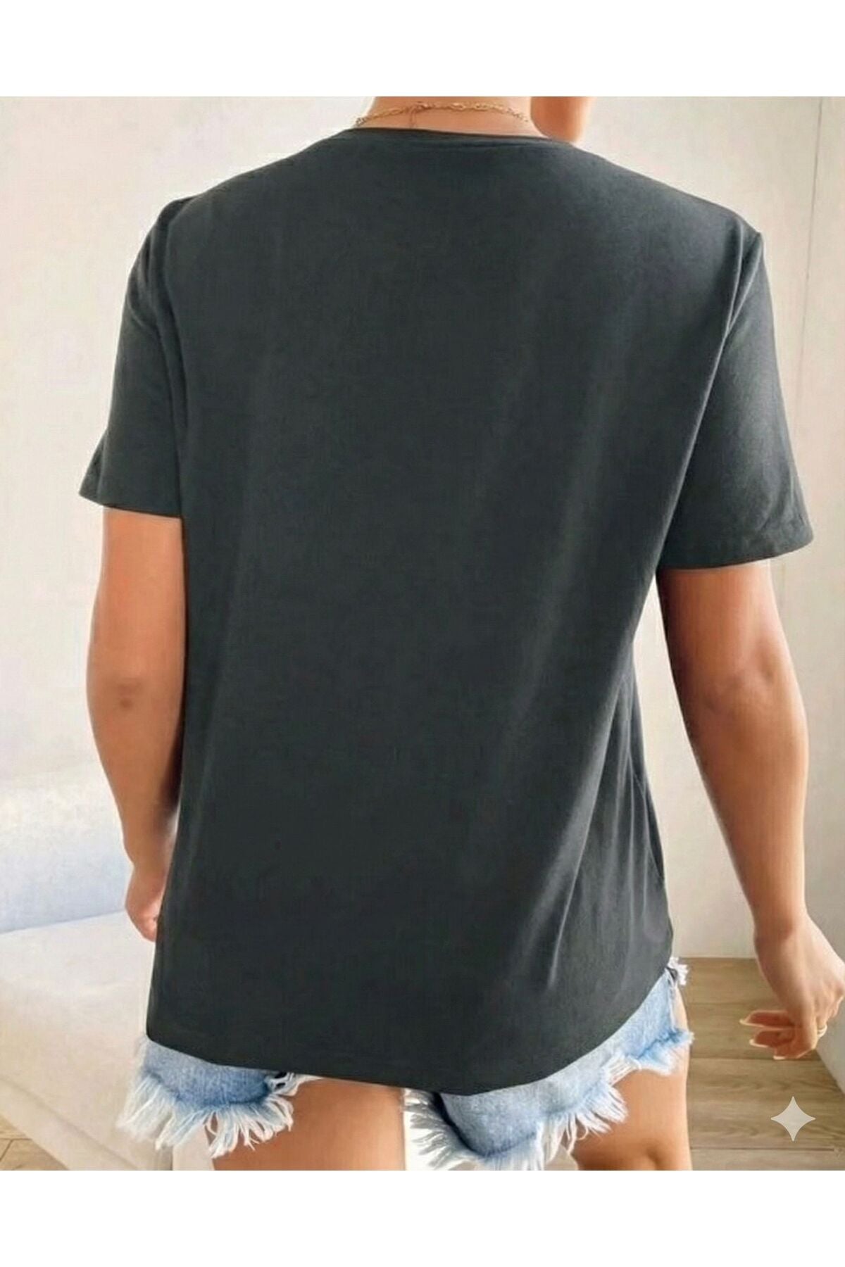 Kalp Baskılı Kadın Tshirt