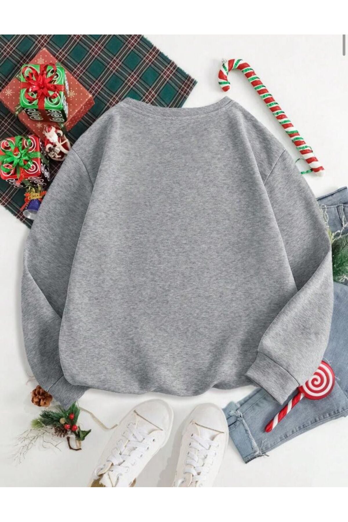 Yılbaşı Özel Seri Unisex Bisiklet Yaka Sweatshirt