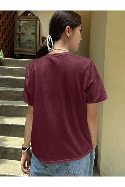 Rahat Kesim  Pamuklu Kısa Kol (Oversize) Tshirt