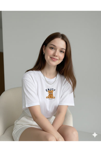 ENJOY Ayıcık Kadın T-Shirt