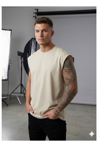 Basic Sıfır Kol Tshirt