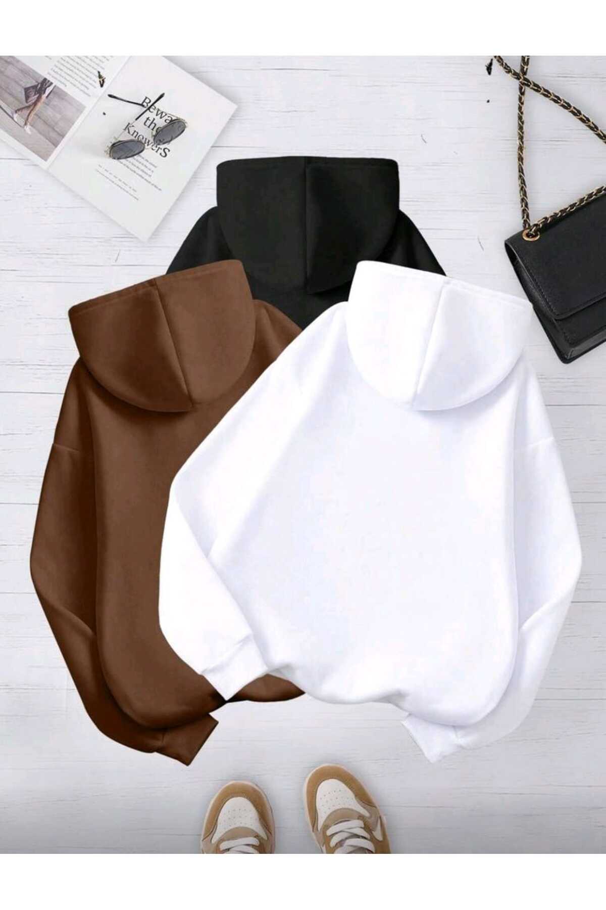 The Sprit Of Competition Baskılı 3 Adet Kapşonlu Yeni Sezon Unisex
