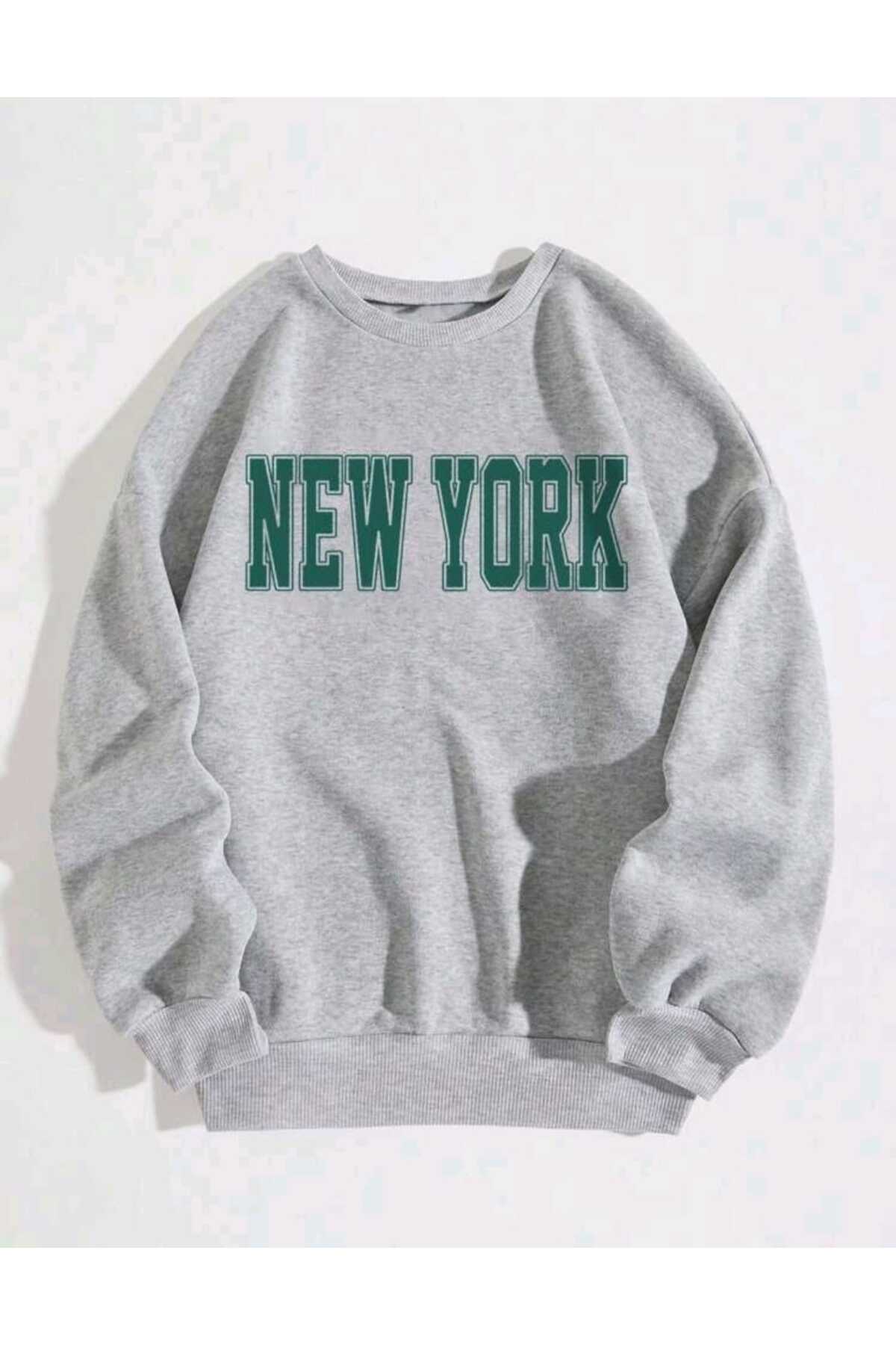 Bisiklet Yaka Sweatshirt Oversize