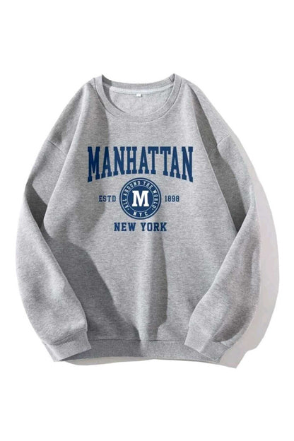 Bisiklet Yaka Sweatshirt Oversize