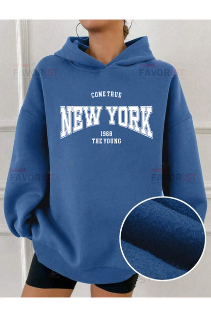 Oversize Kapüşonlu (COME TRUE NEW YORK) Sweatshirt