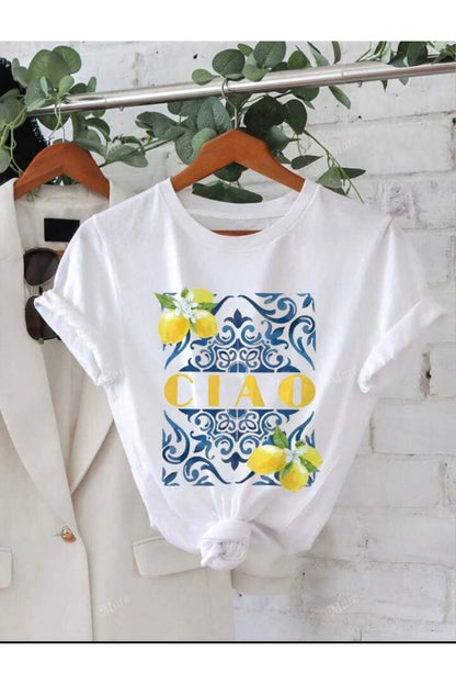 Mix Baskılı UNISEX YAZLIK Pamuklu Kısa Kol Tshirt