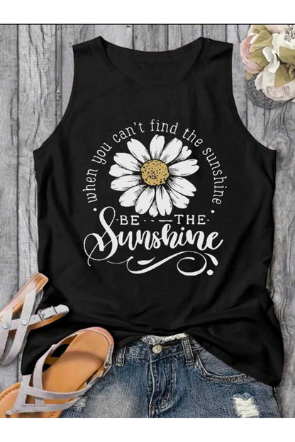 BE THE SUNSHİNE Kadın Pamuklu Kolsuz (Omuzu Açık) Yazlık T-shirt