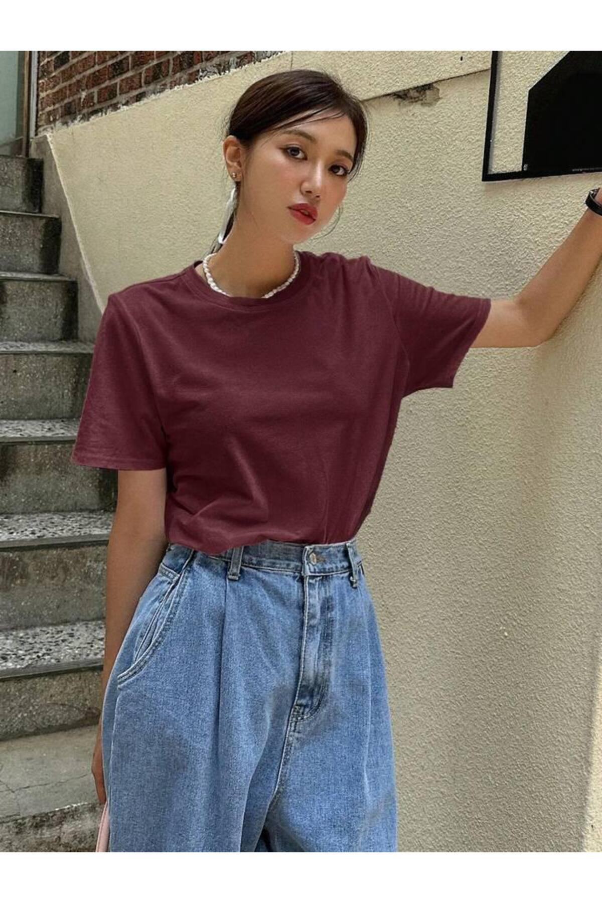 Rahat Kesim  Pamuklu Kısa Kol (Oversize) Tshirt
