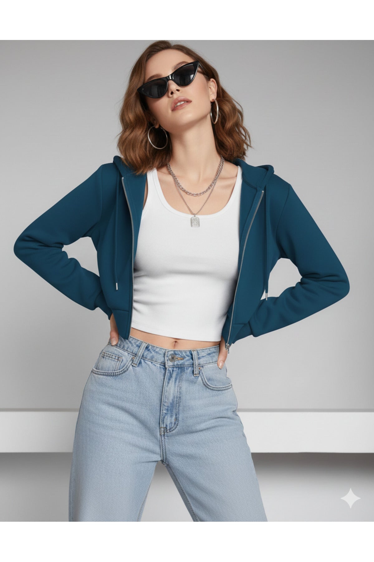 CROP FERMUARLI KADIN HIRKA