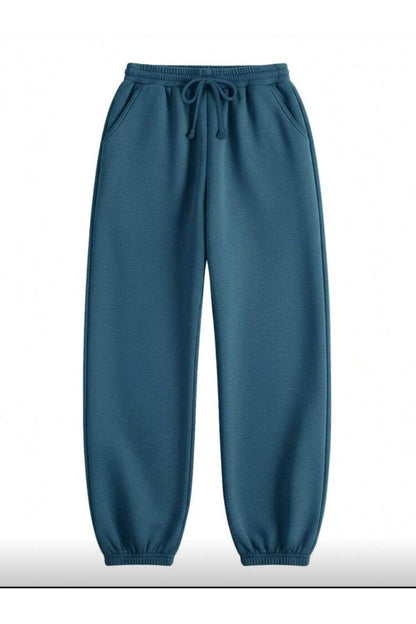 Soft Eşofman Altı Paçası Lastikli Şardonlu Unisex