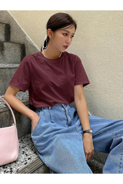 Rahat Kesim  Pamuklu Kısa Kol (Oversize) Tshirt