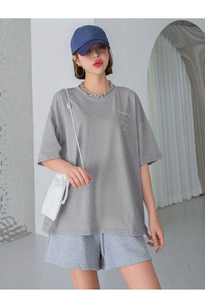 Delighted Baskılı Oversize Tshirt Serisi