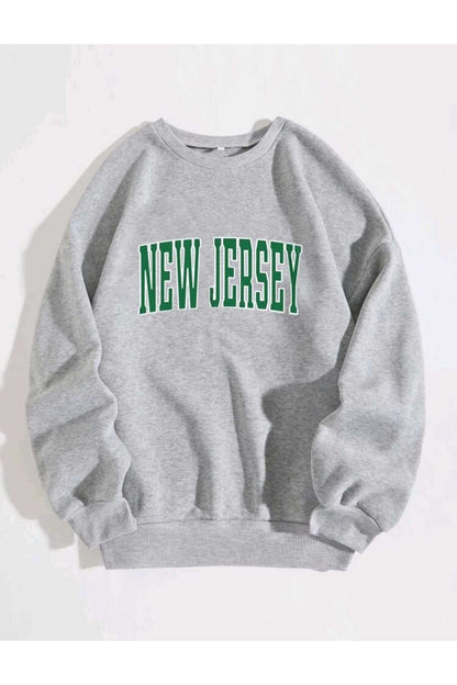 Bisiklet Yaka Sweatshirt Oversize