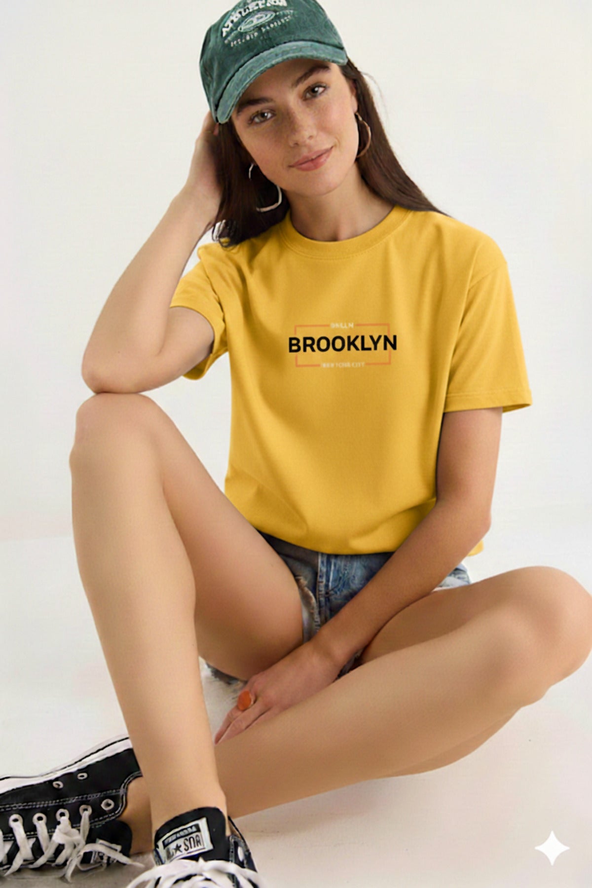 BKLYN Brooklyn Baskılı Regular Kalıp Kadın Yeni Sezon T-Shirt