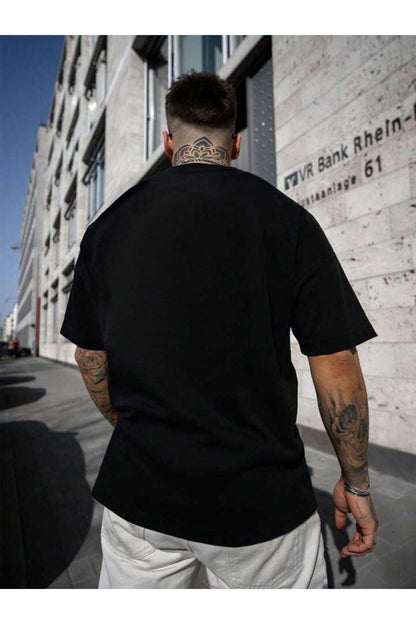 FAITH OVER FEAR Baskılı Oversize Pamuklu Tshirt T-Shirt Tşört Tişört