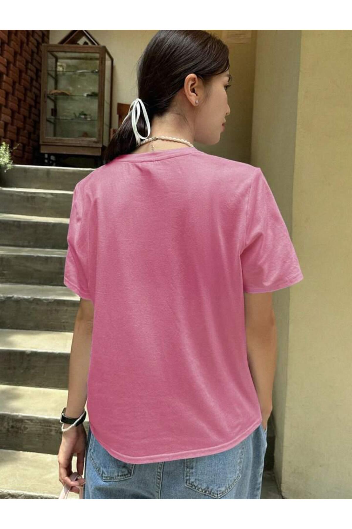 Rahat Kesim  Pamuklu Kısa Kol (Oversize) Tshirt