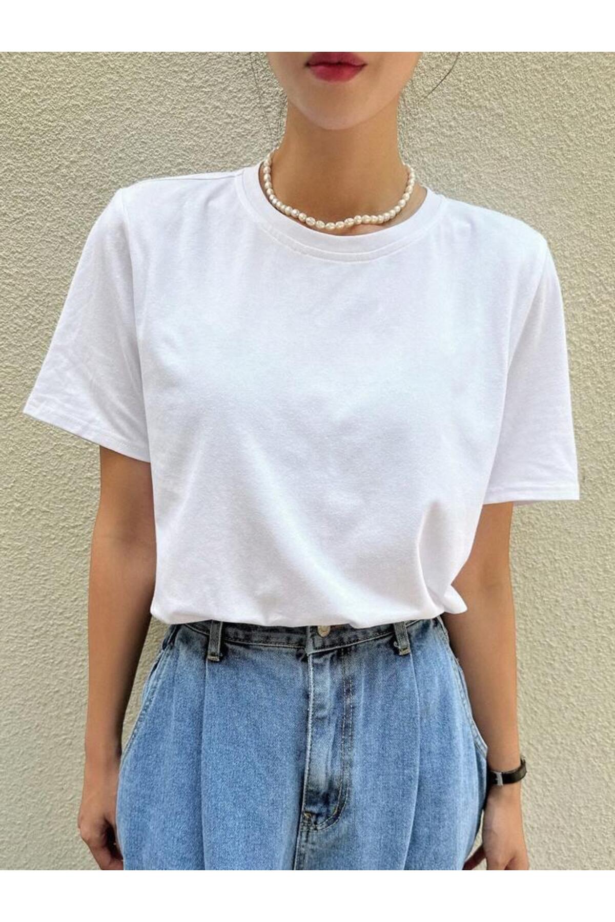 Rahat Kesim  Pamuklu Kısa Kol (Oversize) Tshirt