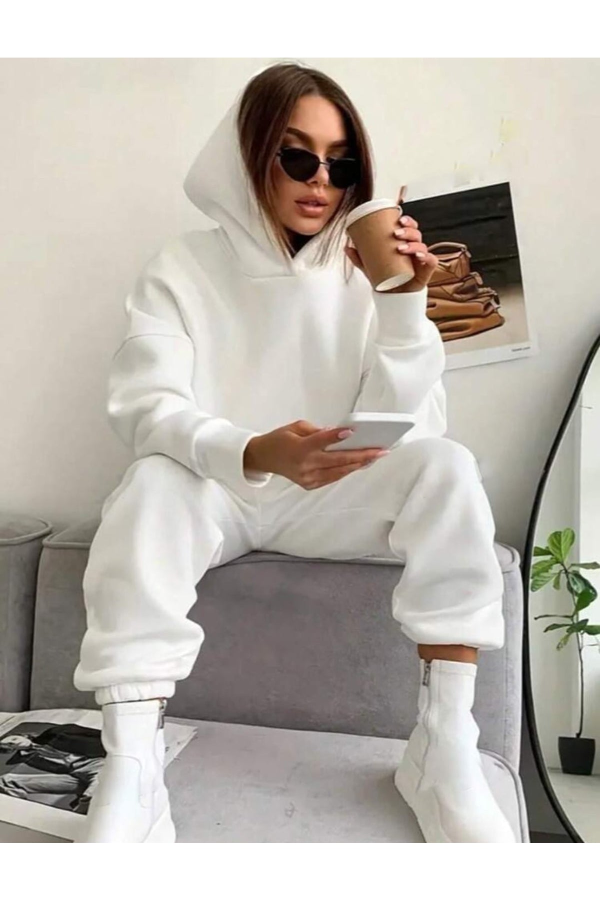 Luxury 3 İplik Eşofman Takımı Pamuklu Özel Seri