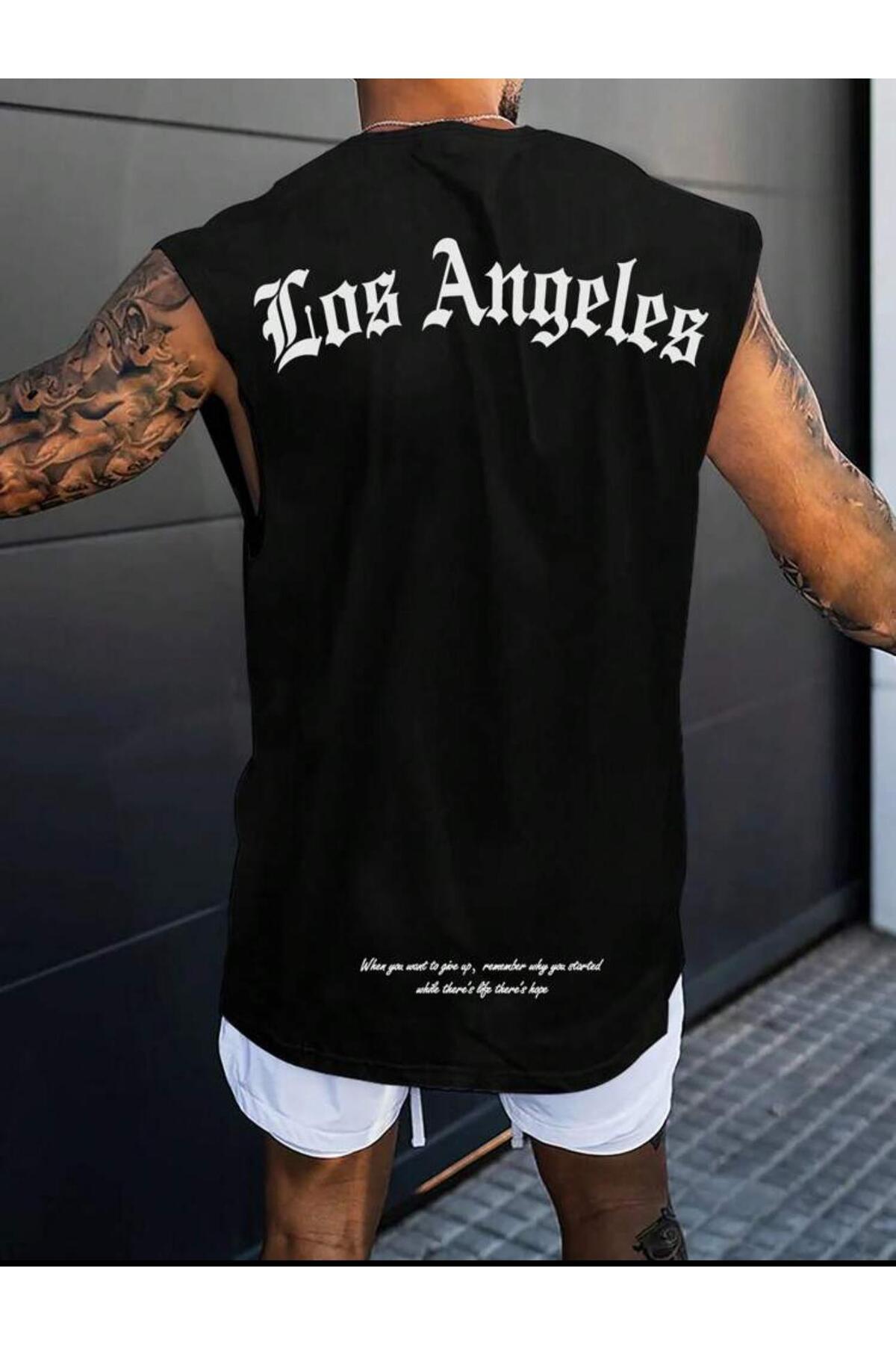 SIRT BASKILI TOP TANK (LOS ANGELES) BASKILI KOLSUZ TSHİRT