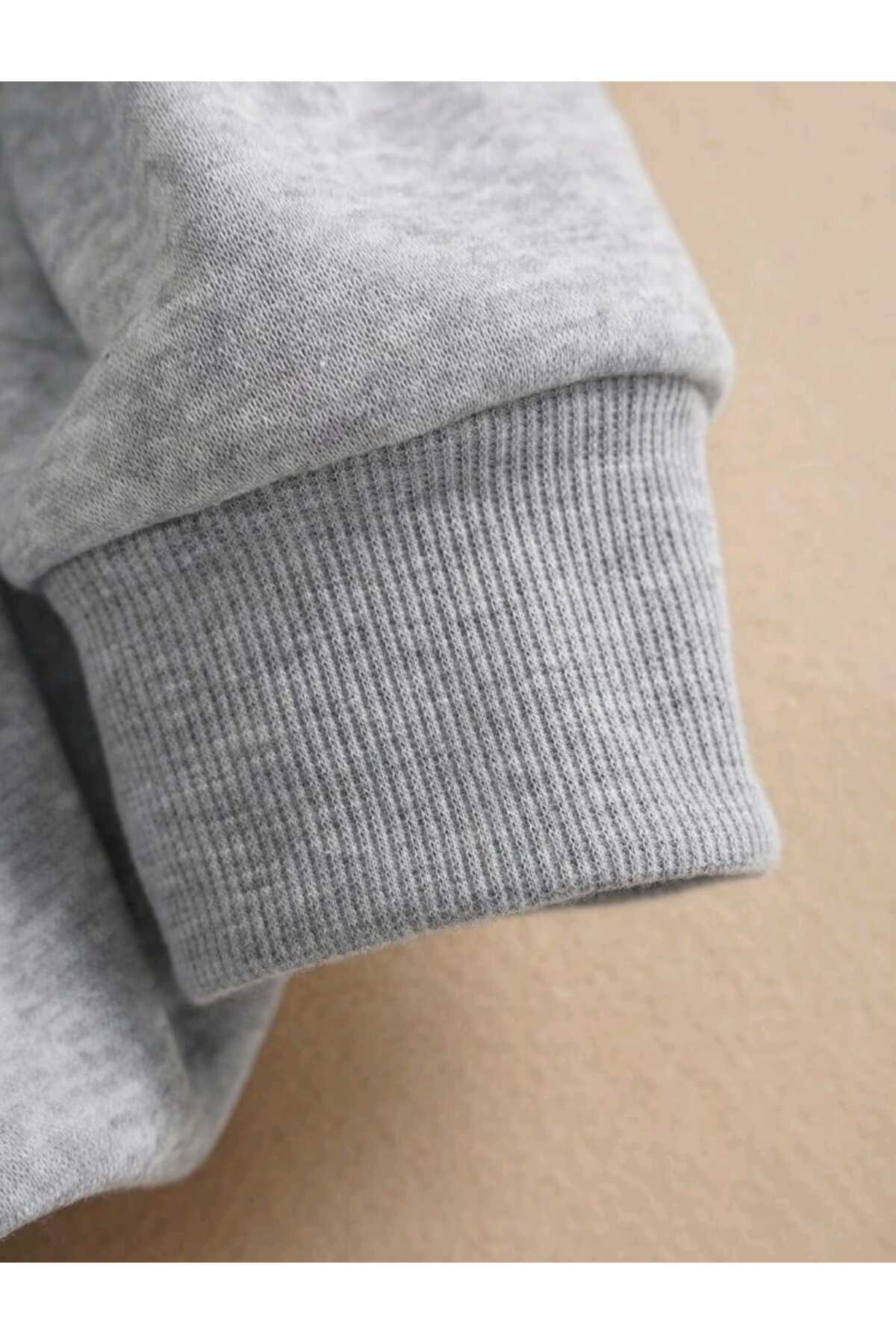 Brooklyn Baskılı Sweatshirt ( Bisiklet Yaka ) Unisex Pamuklu Özel Seri
