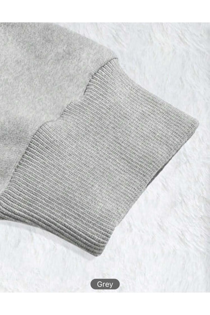 Kapüşonlu Sweatshirt Düz Baskısız ( Soft ) Geniş Kalıp