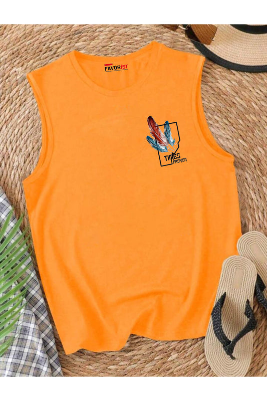 TIMES FASHION Omuzu Açık Kadın Pamuklu Kolsuz Yazlık T-shirt Atlet