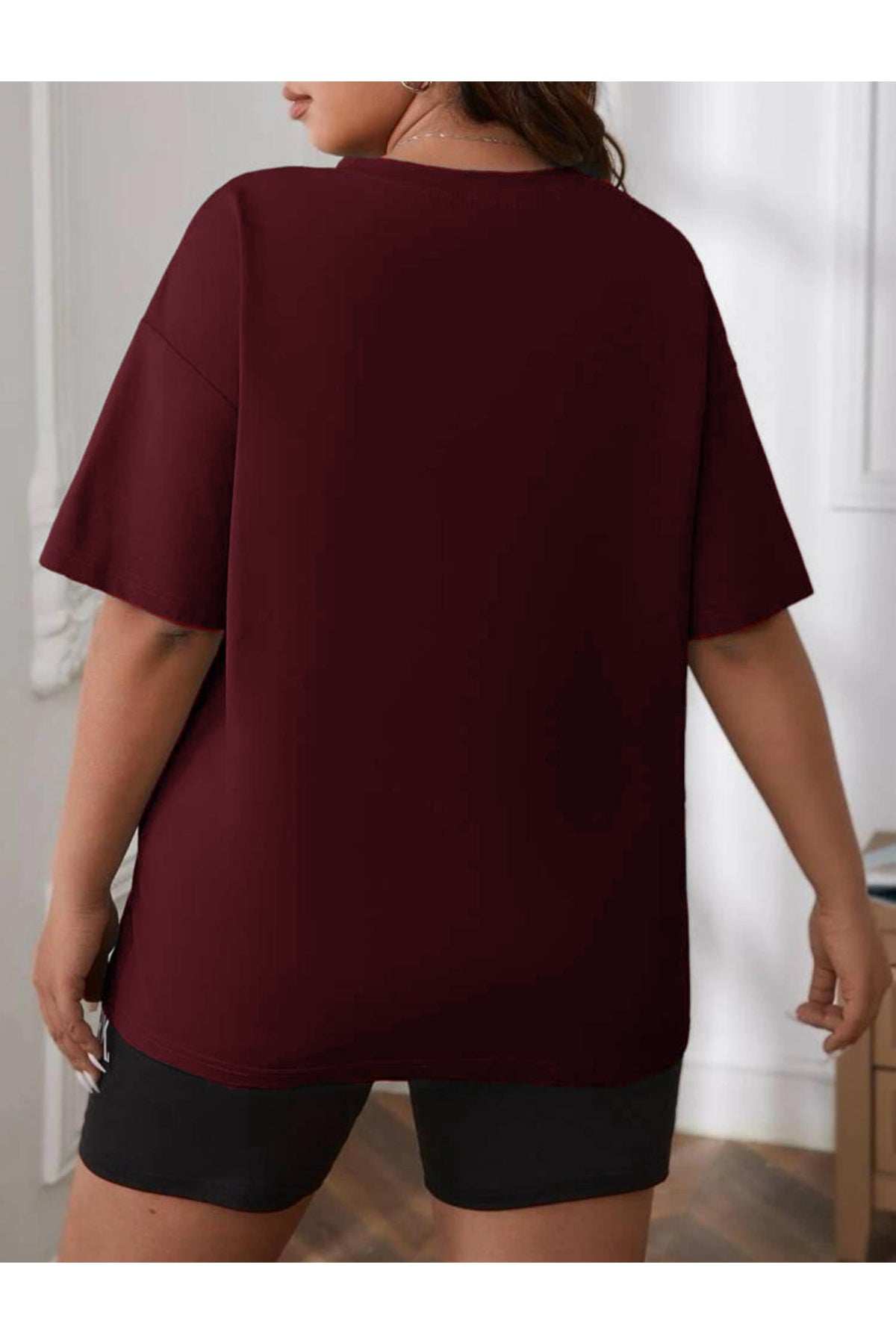 Büyük Beden Geniş Kalıp  Tshirt Serisi ( OVERSİZE-CURVE )Unisex
