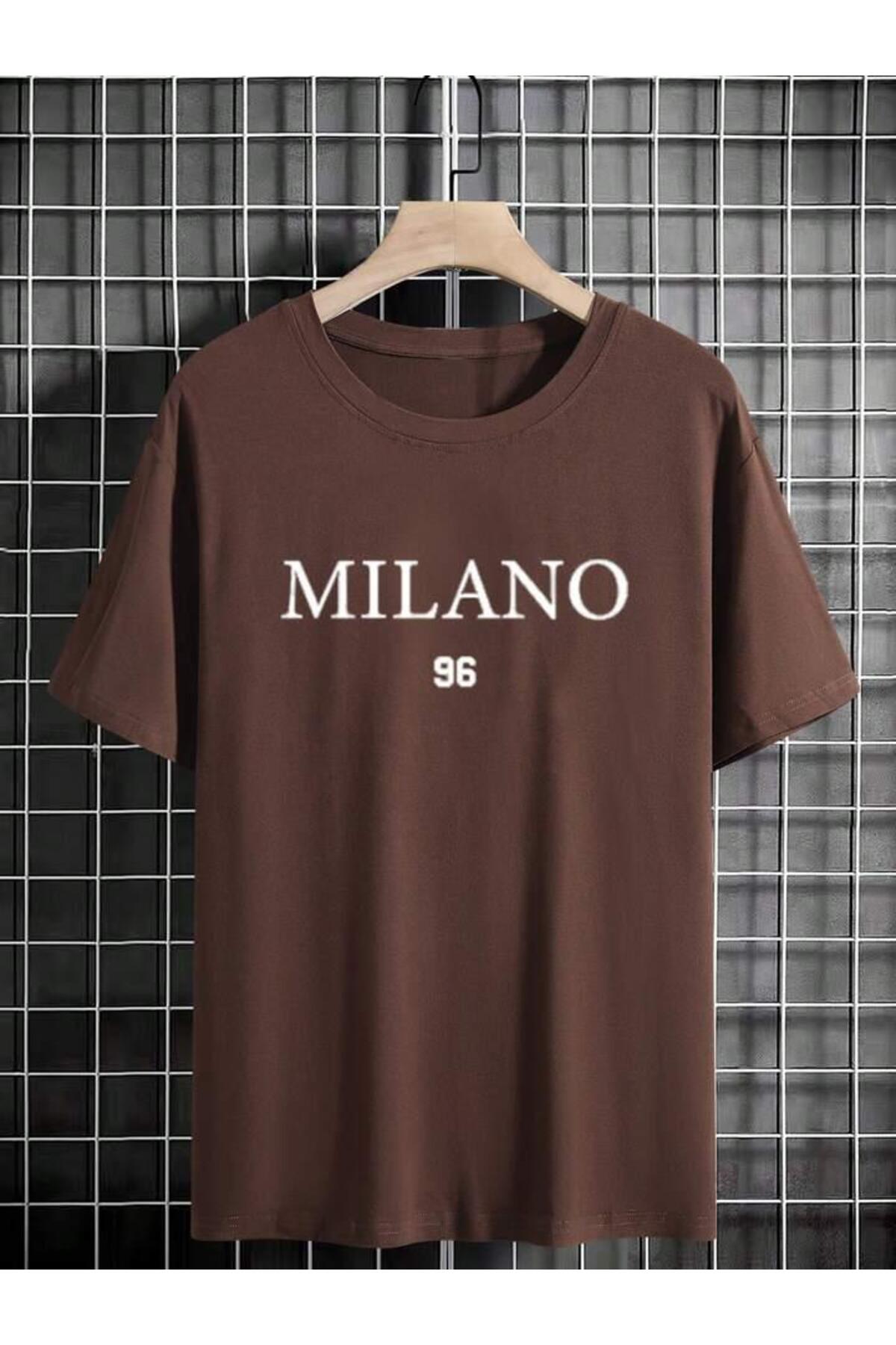 MILANO Baskılı Pamuklu Kısa Kol (Oversize) Tshirt