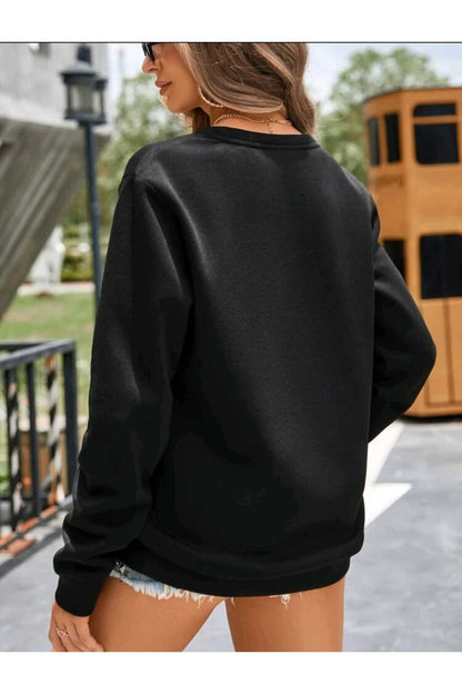 Bisiklet Yaka Sweatshirt Düz Baskısız ( SOFT ) Geniş Kalıp