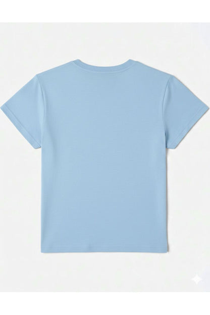 it's Okay To Çiçekler Kısa Kollu Pamuklu Tshirt