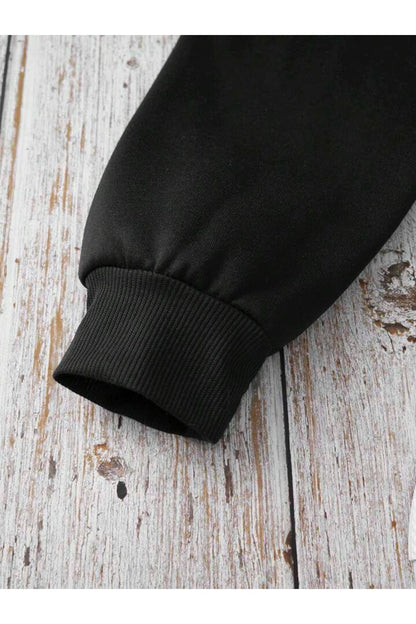 Siyah Karışık Bisiklet Yaka Sweatshirt Koleksiyonu