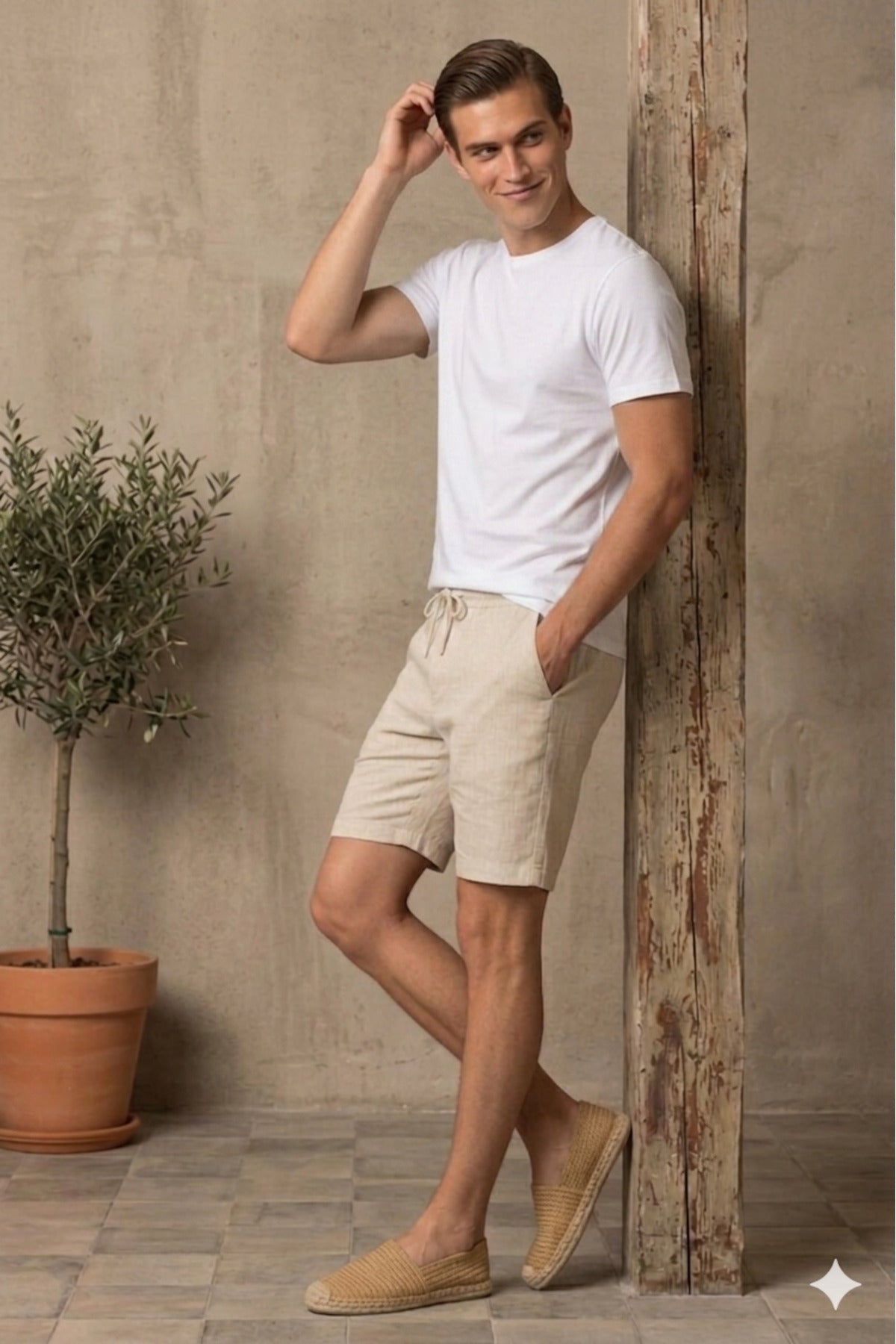Erkek Slim Fit Dar Kesim Bisiklet Yaka %100 Pamuk Kısa Kollu Tişört (PENYE)
