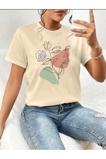 FLORAL Koleksiyonu Kadın Tshirt
